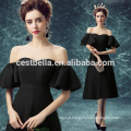 Chic Black Fashion Dress Sexy Black Vestidos de noite para mulheres Elegant Party Cocktail Black Dress